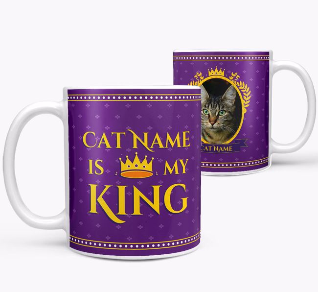 My King: Personalised {breedCommonName} Photo Upload Mug